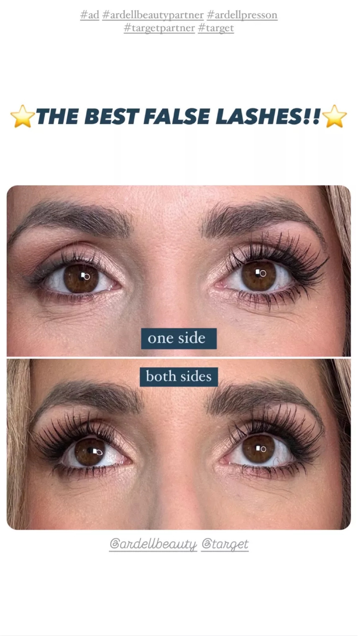 If you want long, thick lashes without the glue, these will be your new best friend! I love that they are easy to apply (totally beginner friendly), damage free, and glue free. 
#Ad #ARDELLBEAUTYPARTNER #ARDELLBEAUTY #ARDELLPRESSON #TargetPartner #Target 



#LTKBeauty #LTKCyberWeek #LTKFindsUnder50