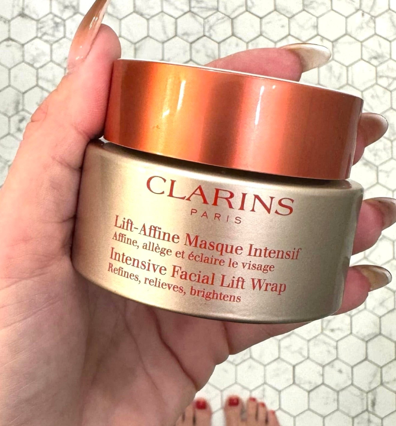 Two of the BEST and my most used products are 50% off today! 
Clarins’s- It depuffs and does all the things. Your face feels only when are done. 
The anti-aging neck cream and roller that 100% works!  #ltku#LTKover40 #LTKbeauty

#LTKU #LTKOver40 #LTKselfcare #LTKSaleAlert
