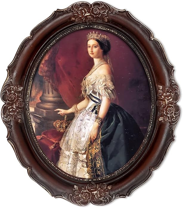 SIMON'S SHOP Vintage 8x10 Picture Frame, Oval Picture Frame 8x10, Antique Photo Frames in Mahogan... | Amazon (US)