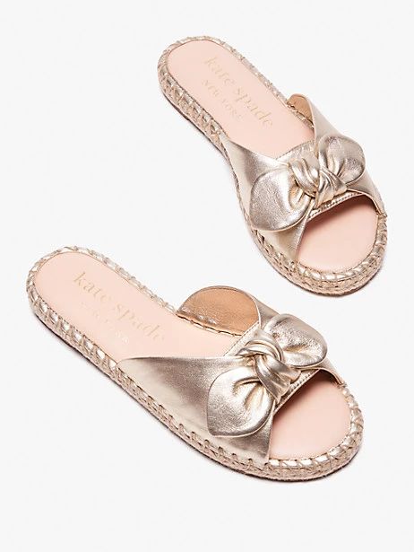 saltie shore espadrille slide sandals | Kate Spade (US)