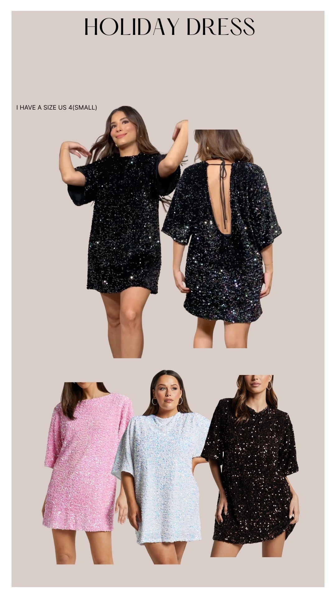 Cutest sequence dress, loose fitting and comfortable ✨🪩🎇 wearing a size US 4 

#LTKHoliday #LTKootd