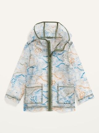 Unisex Translucent Printed Hooded Rain Jacket for Toddler | Old Navy (US)