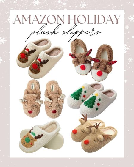 Comfy Holiday Plush Slippers from Amazon #giftsforher

#LTKshoecrush #LTKfindsunder50 #LTKGiftGuide