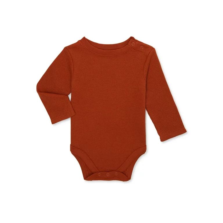 Garanimals Baby Boy Thermal Bodysuit with Long Sleeves, Sizes 0/3 Months-24 Months | Walmart (US)