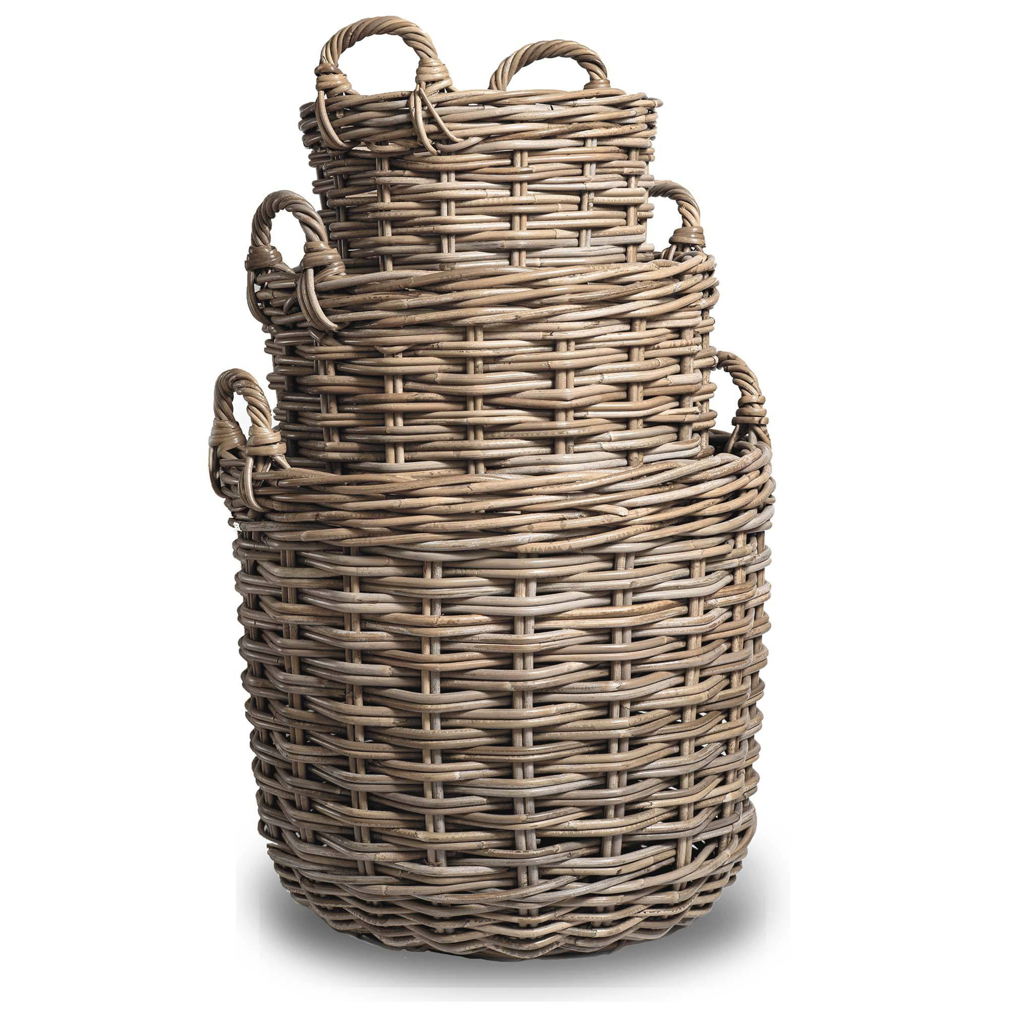 Kubu Round Storage Tote Basket | The Basket Lady