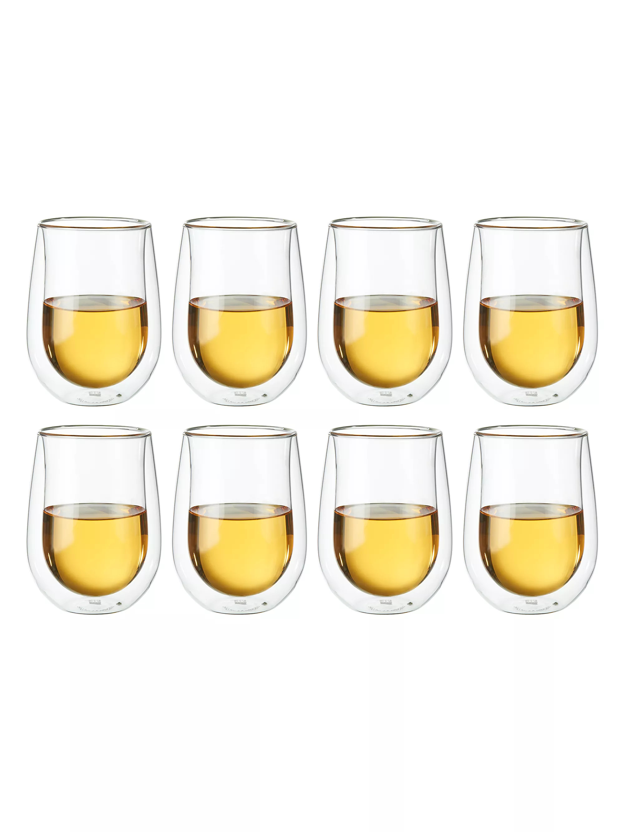 Sorrento 8 Piece Double-Wall Wine Stemless Glass Set | Saks Fifth Avenue