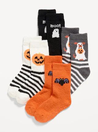 Unisex Cozy Halloween Socks 4-Pack for Toddler &amp; Baby | Old Navy (US)