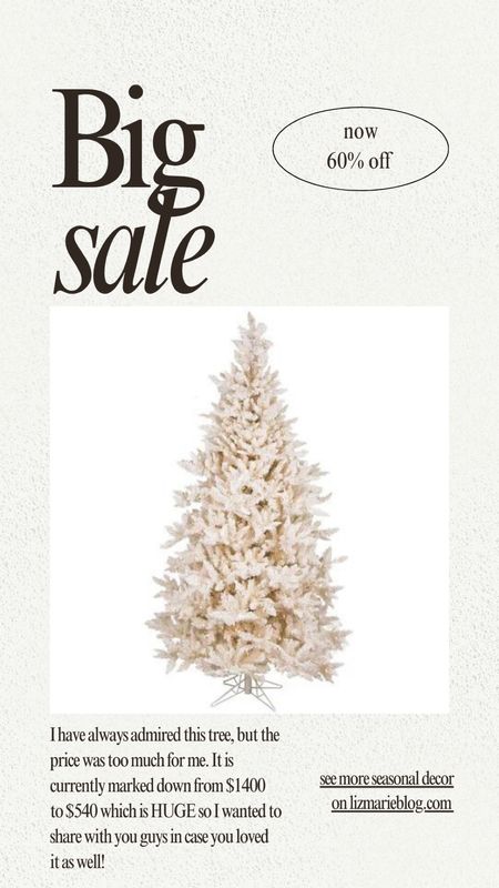 This cozy white tree and many more are on sale right now in case you wanted to have one this Christmas season! 

#LTKGiftGuide #LTKSeasonal #LTKHoliday