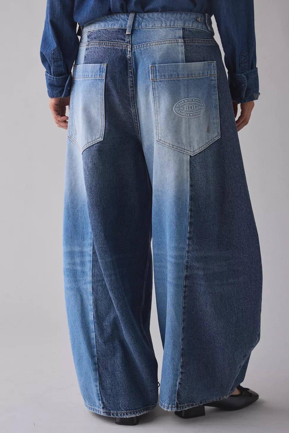 BDG Oversized Cocoon Spliced Patchwork Jean | Urban Outfitters (US and RoW)