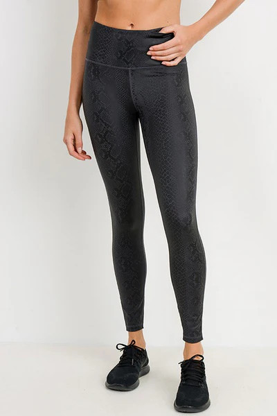 Snake Print Active Leggings | Gunny Sack and Co