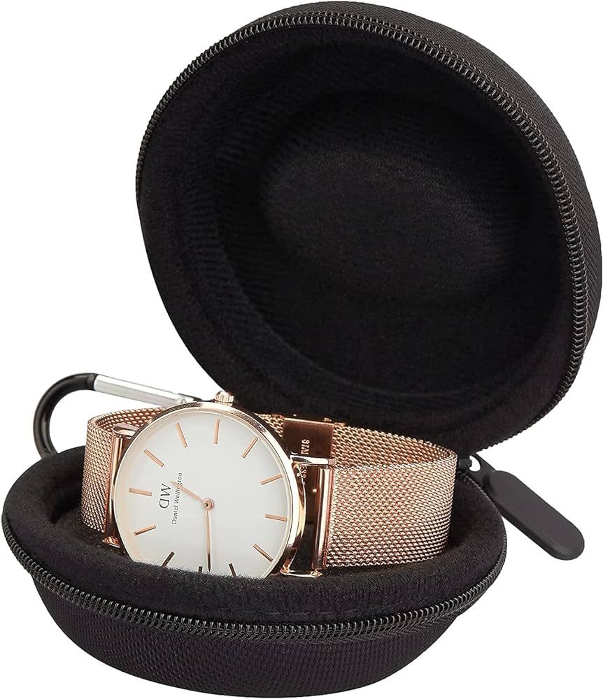 LETURE Heavy Duty Travel Watch Case Single Storage Box, Shock-Resistant Wristwatches Smart Watche... | Amazon (US)