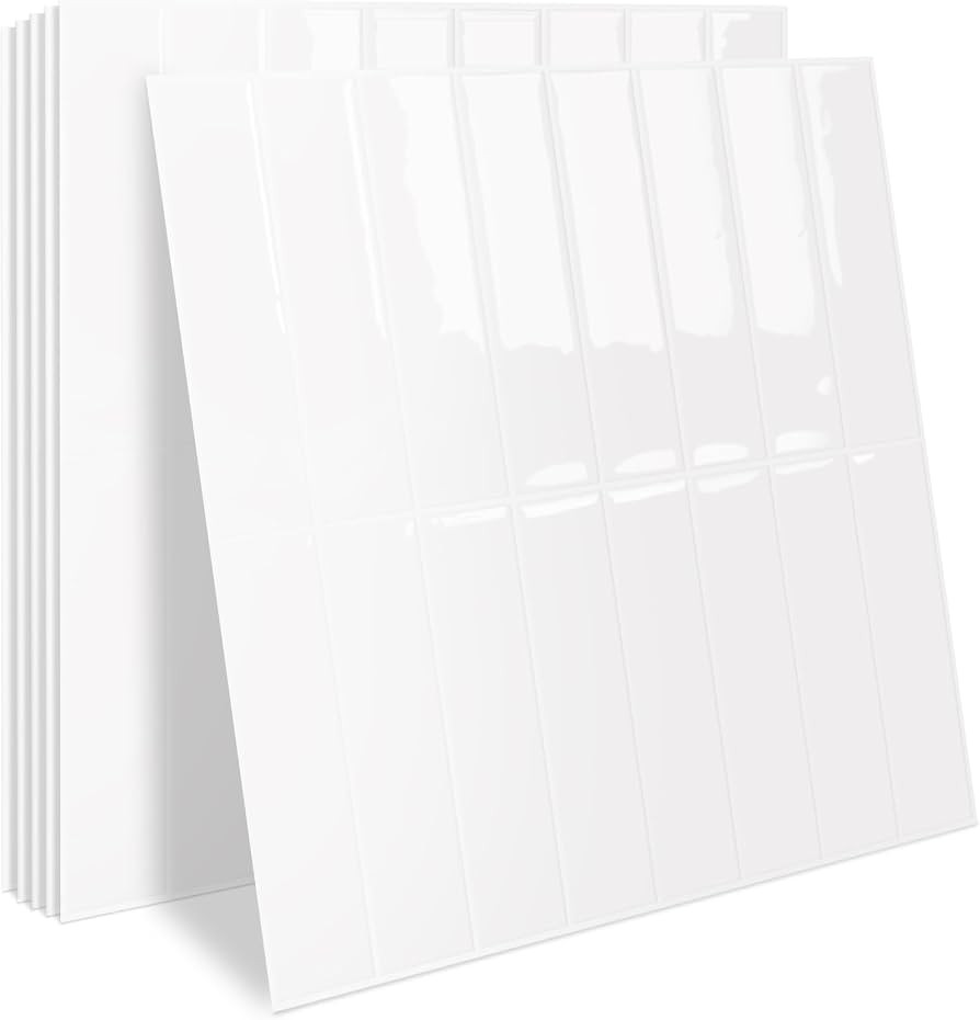 MORCART Peel and Stick Backsplash, 10 Sheets of 11.8"x11.8" - 3D Adhesive Waterproof Wall Tiles f... | Amazon (US)