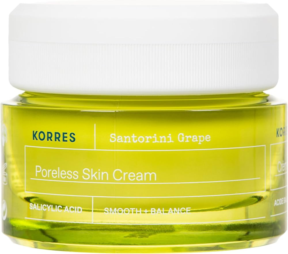 KORRES Santorini Grape Poreless Skin Care Cream, Gel Face Moisturizer with Hyaluronic acid and Sa... | Amazon (US)