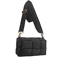 NAARIIAN puffer woven purse,puffer shoulder handbag padded cassette desinger crossbody bag for wo... | Amazon (US)