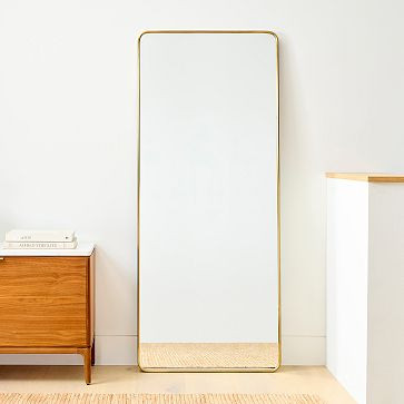 Streamline Rounded Edge Floor Mirror - 30"W x 72"H | West Elm | West Elm (US)