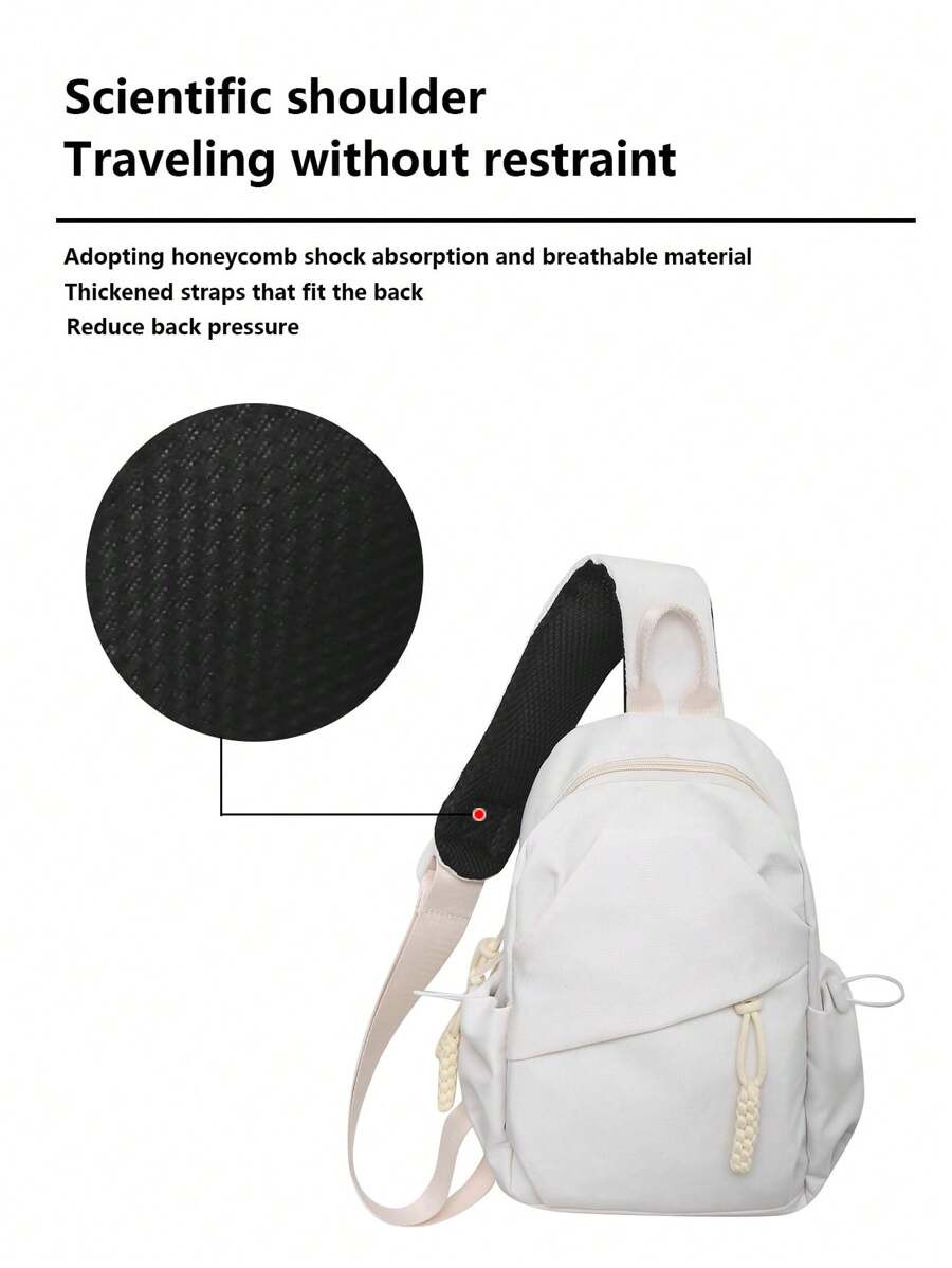 Lightweight,Business Casual Small Sling Bag Casual Letter Graphic For Daily Life For Teen Girls W... | SHEIN