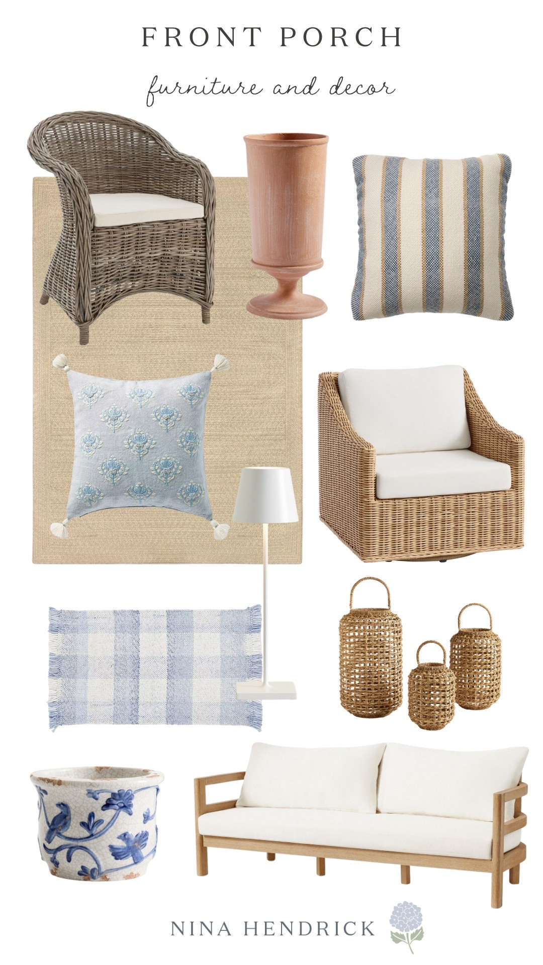 Porch furniture and decor from pottery barn, target, Serena and Lily, and west elm 

#LTKSeasonal #LTKHome