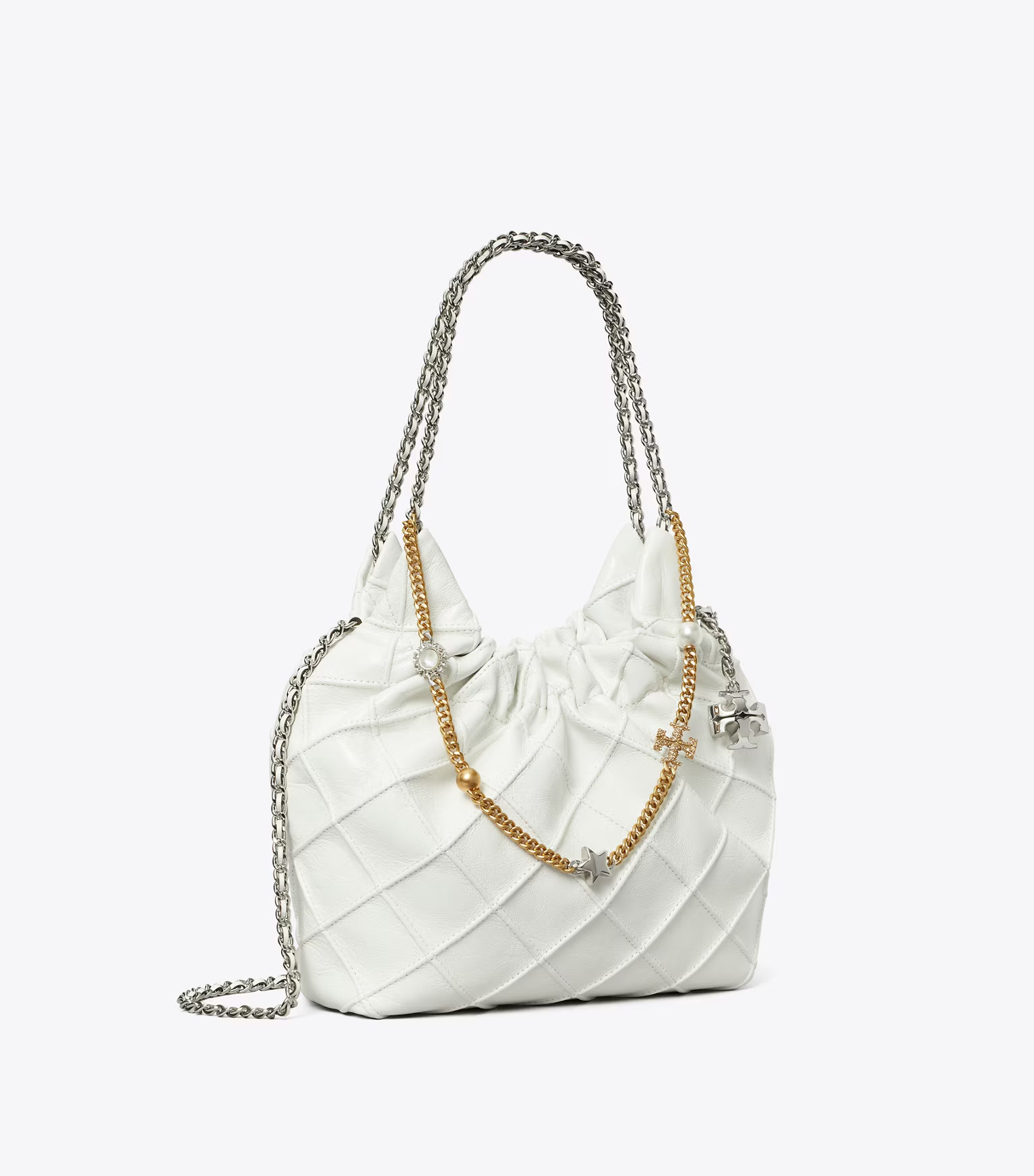 Mini Fleming Soft Distressed Hobo Bag: Women's Designer Crossbody Bags | Tory Burch | Tory Burch (US)