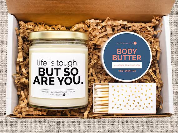 Spa Box for Woman | Thinking of you | Personalized Gift | Candle | Body Butter | Care Package | G... | Etsy (US)