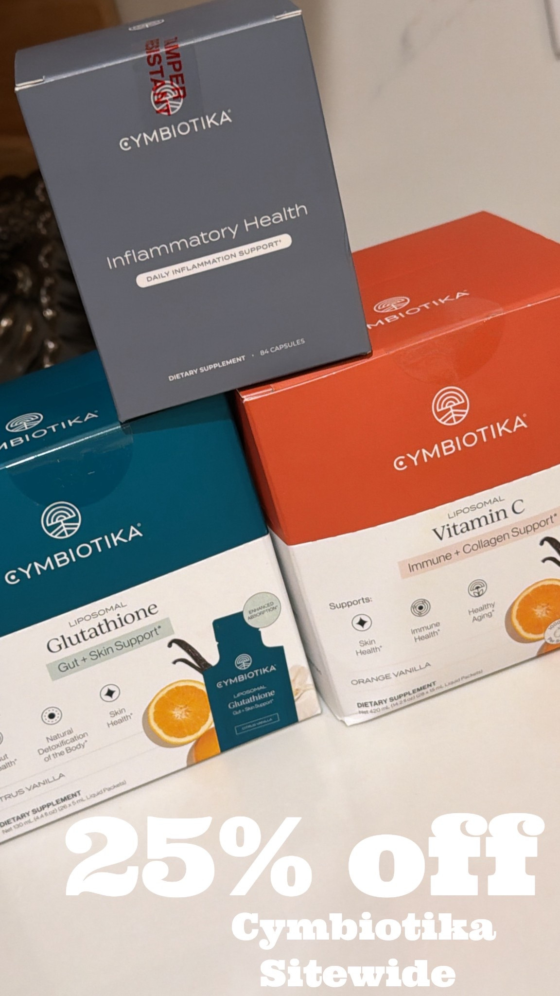25% off Cymbiotika supplements! Best in the game 😍❤️🥰 so necessary especially during this time of year, my favorites are the Vitamin C paired with the Glutathione ❤️

#LTKGiftGuide #LTKCyberWeek #LTKSaleAlert