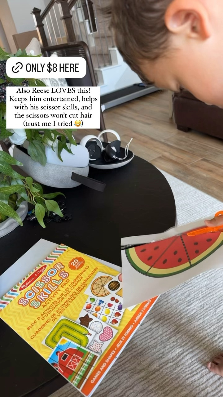 Love this for Reese! He really enjoys cutting and this is a safe way to do it and work on his skills. The scissors are also hair safe - trust me I tried it!

Toddler activities, scissor skills toddler, at home toddler crafts, Amazon kids crafts  



#LTKBacktoSchool #LTKKids #LTKVideo