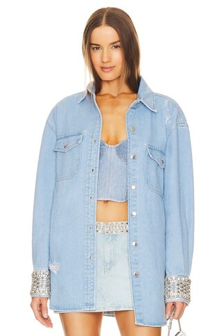 retrofete Remy Denim Shirt in Light Wash Denim from Revolve.com | Revolve Clothing (Global)