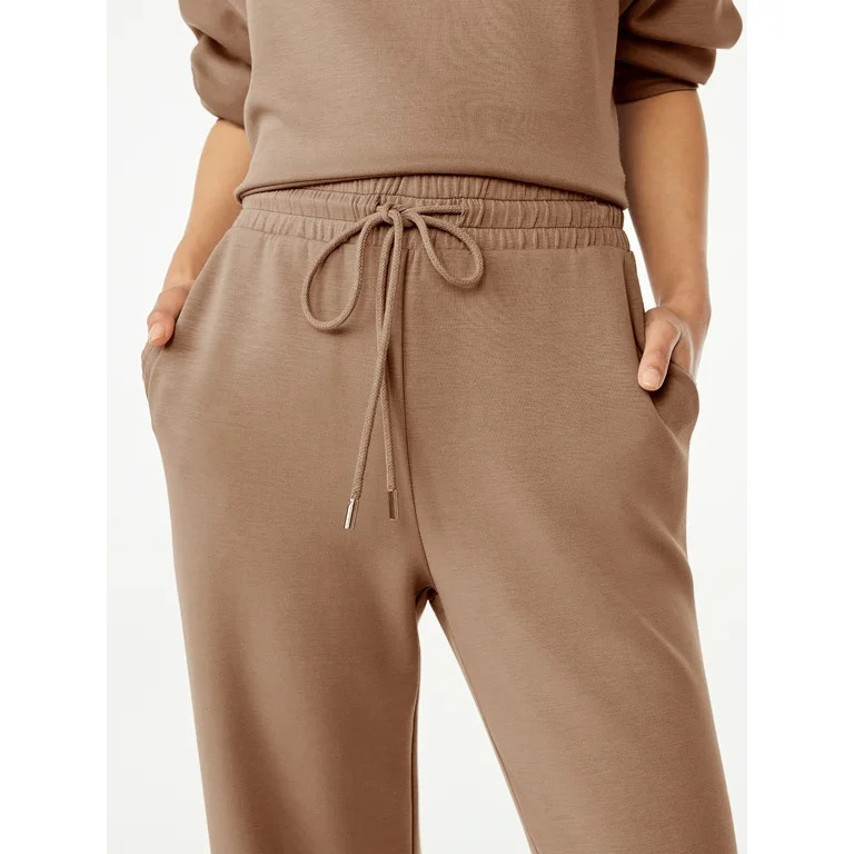 Scoop Women's Scuba Knit Cropped Lounge Pants, Size XS-XXL | Walmart (US)