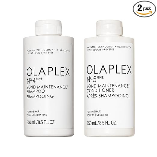 Bundle of Olaplex No.4FINE Bond Maintenance® Shampoo, Ultra-light(8.5 Fl Oz) + Olaplex Nº.5FINE... | Amazon (US)