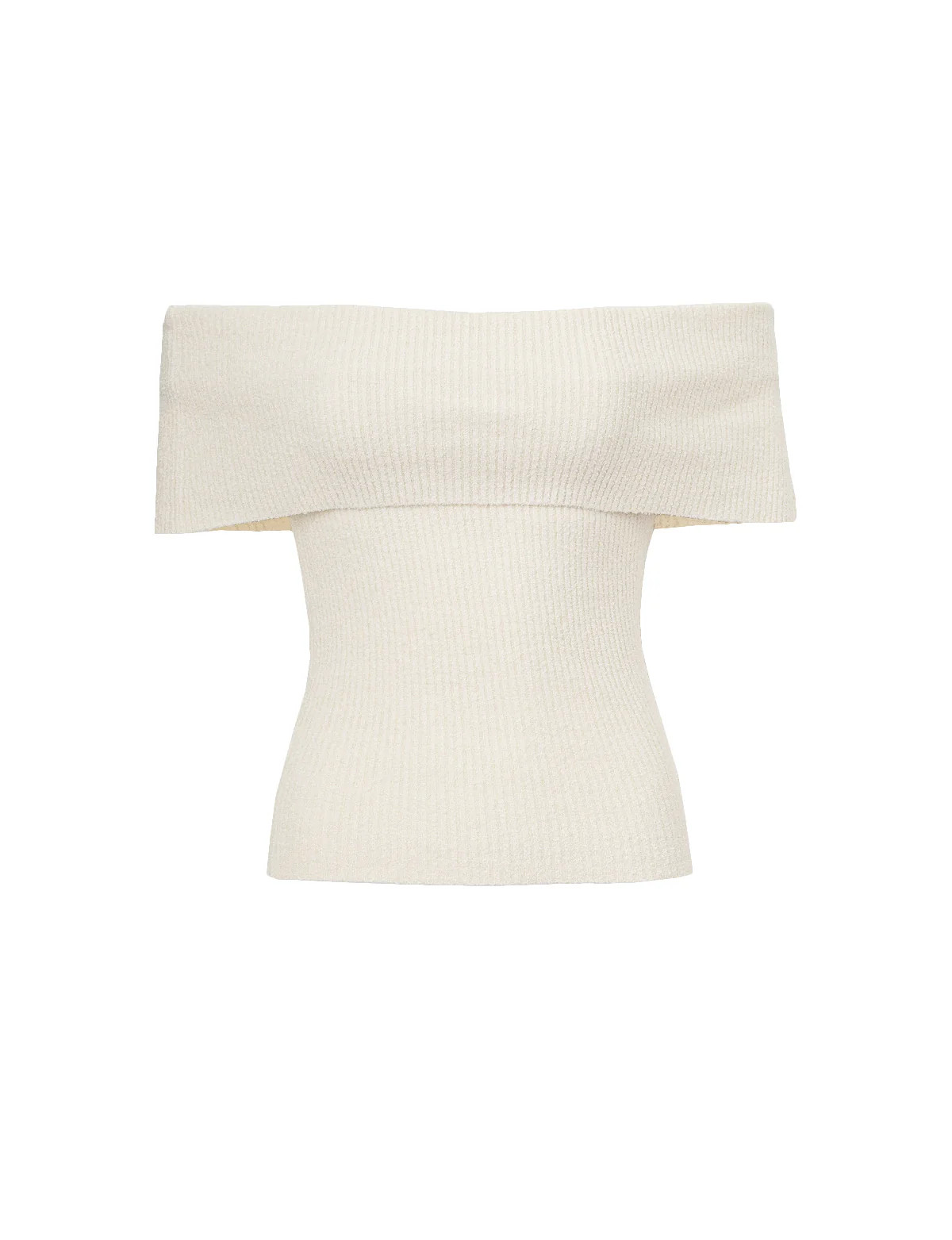 Popcorn Knit Off-The-Shoulder Top-BESTSELLER | Pixie Market
