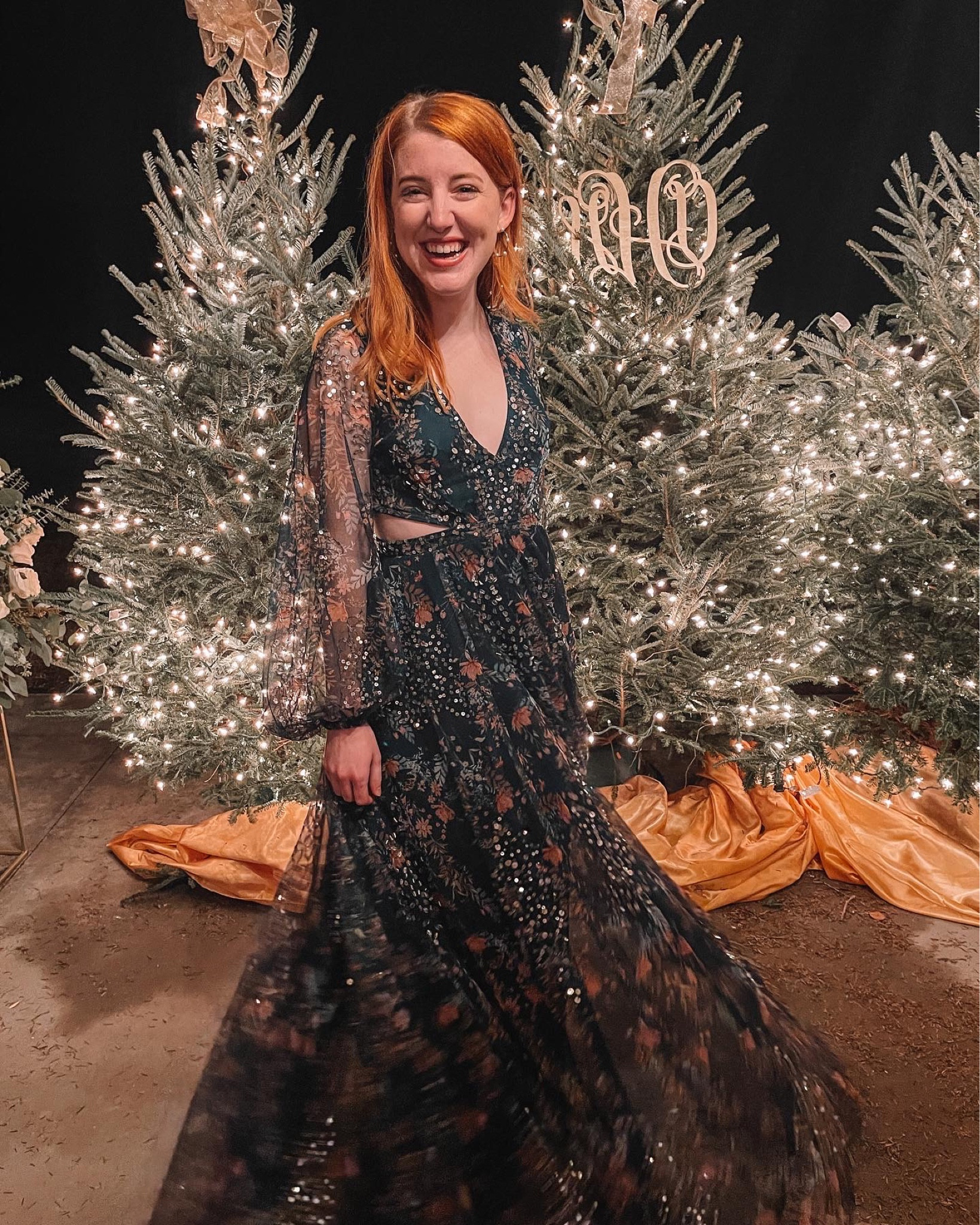 Rent the runway saved the day in this stunning max duggal piece that makes me feel like a forest fairy princess for a winter wedding ❤️🎄

#LTKwedding #LTKHoliday #LTKSeasonal