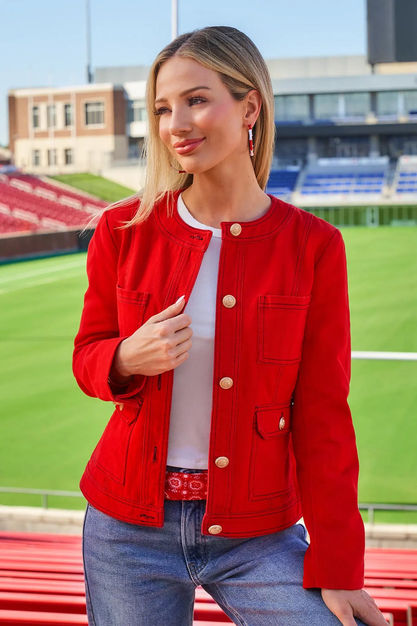 Rhodes Jacket- Red | Avara