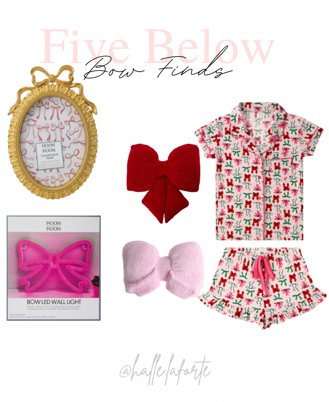 Five below bow pajamas, Christmas, pajamas, short sleeve, ruffle, pajamas, bow, pillow, bow, blanket, bow wall, sign, neon, bow, sign, bow, picture, frame, gold frame, love, shack, fancy, baby girl, bedroom, girl, bedroom, girly, picture, frames, pink, pink, and red bow, pajamas, Halle LaForte

#LTKSeasonal #LTKHoliday #LTKSaleAlert