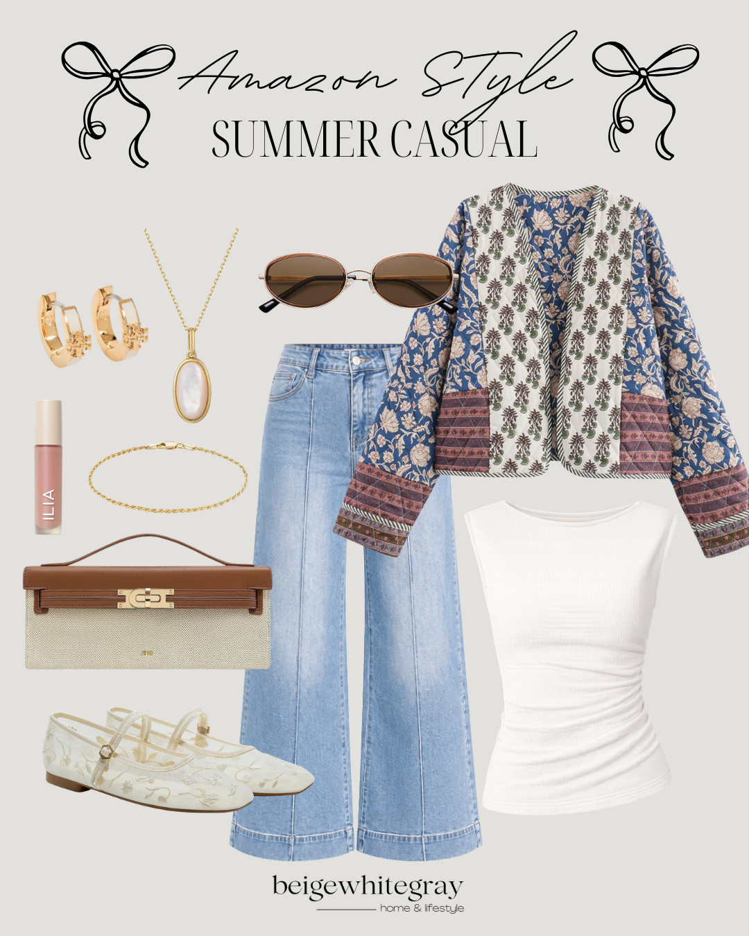 Casual summer style ready to go! Amazon finds make it easy to look chic. #SummerStyle #AmazonFinds