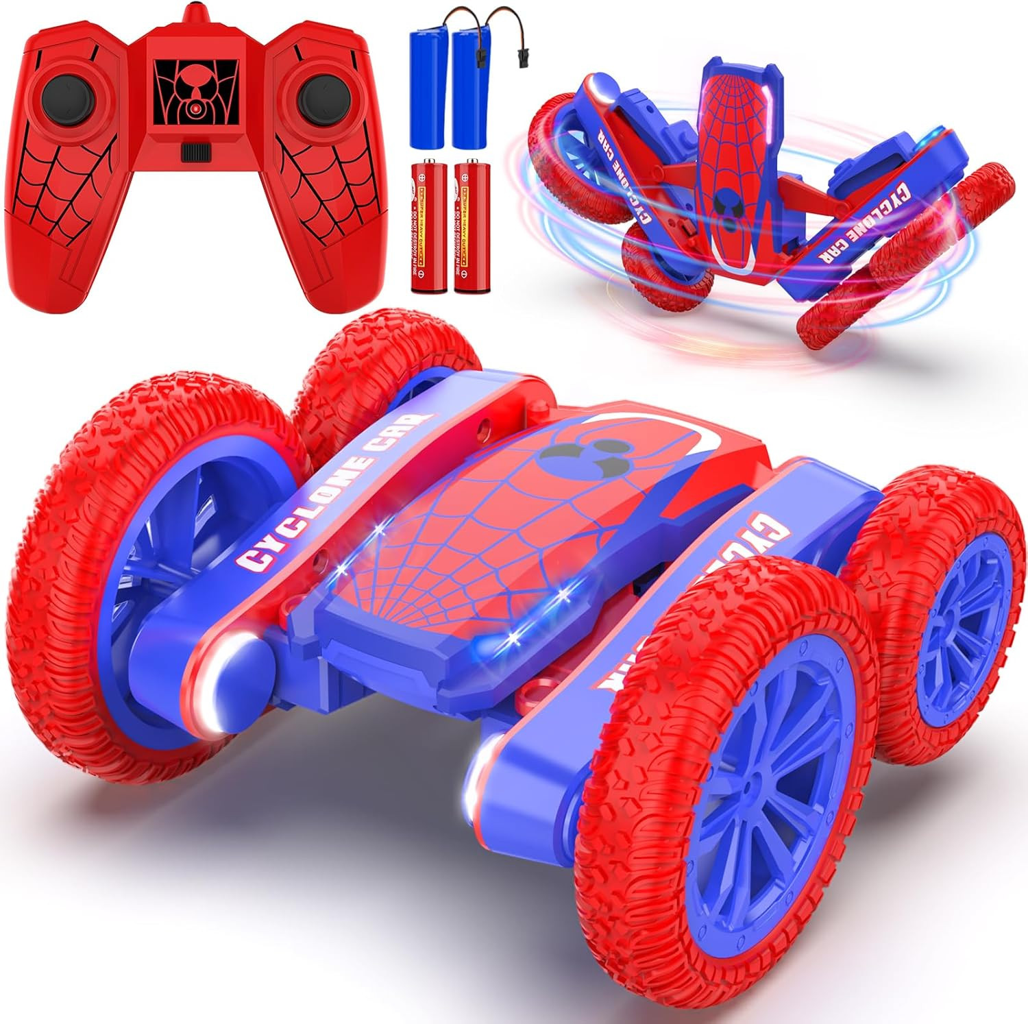 Remote Control Car Spider RC Cars 360° Rotating 4WD RC Stunt Cars Superhero Toys Race Car Boys T... | Amazon (US)