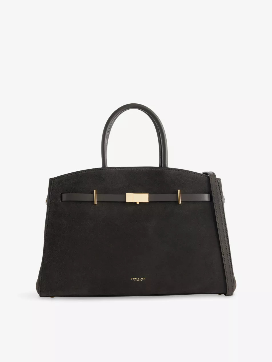 The Midi Hudson Leather Top-Handle Bag | Selfridges