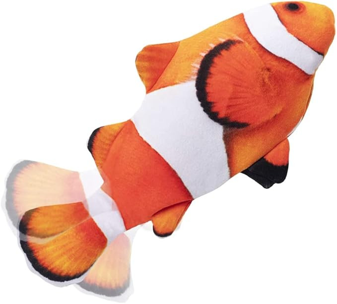 Electric Floppy Fish Cat Toy, Moving Cat Kicker Fish Toy, 11" Realistic Flopping Fish Dog Toy, Pl... | Amazon (US)