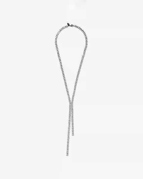 Double Row Asymmetrical Y Necklace | Express