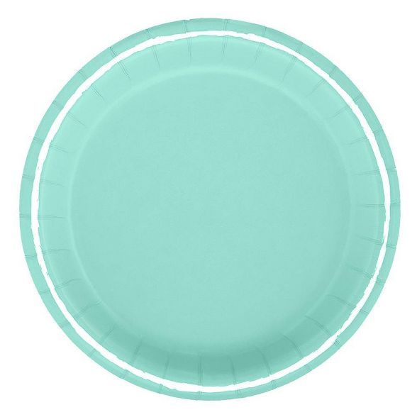6.75" 20ct Snack Paper Plates Turquoise - Spritz™ | Target