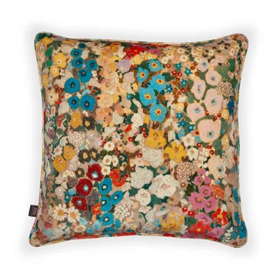 Hollyhocks Throw Square Pillow Cover & Insert | Wayfair North America