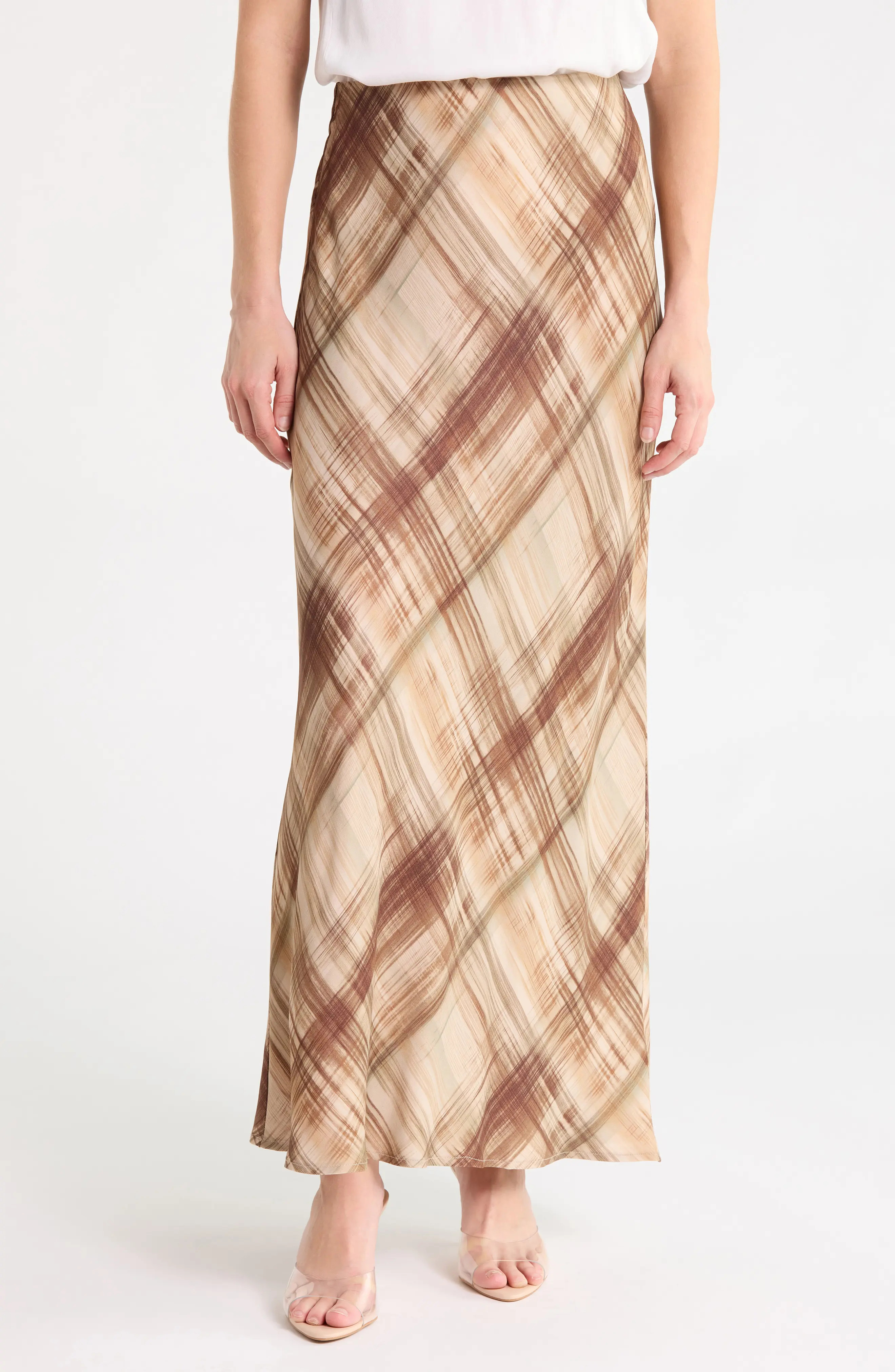 Joie Brushstroke Plaid Maxi Skirt at Nordstrom Rack, Size Small | Nordstrom Rack