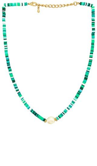 Festival Necklace in Green | Revolve Clothing (Global)