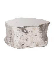 35x32x17 metallic leaf log coffee table | TJ Maxx