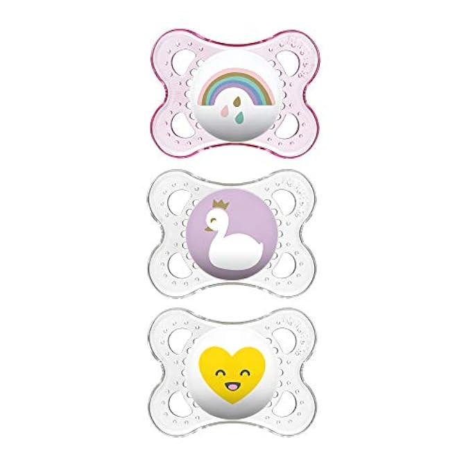 MAM Pacifiers, Baby Pacifier 0-6 Months, Best Pacifier for Breastfed Babies, ‘Clear’ Design Collecti | Amazon (US)