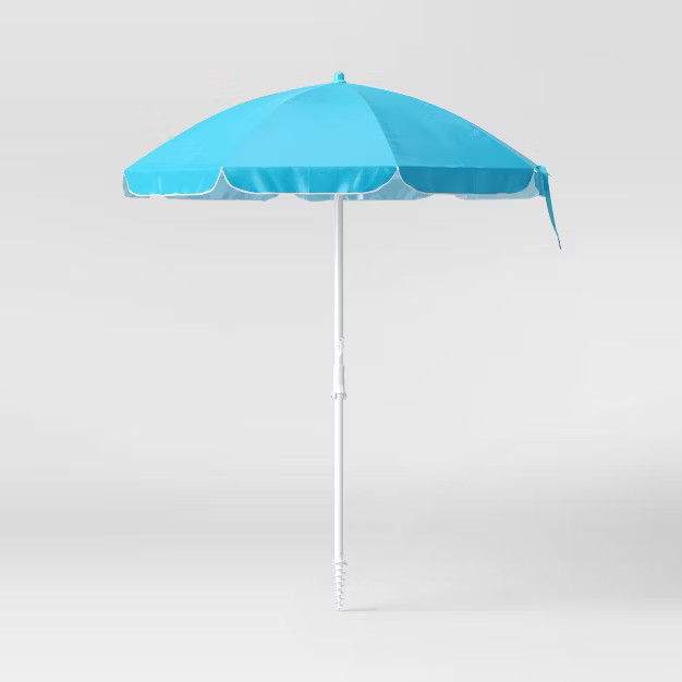 6' Beach Sand Umbrella - Blue - Sun Squad™ | Target