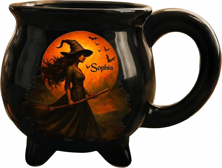 Custom Name Cauldron Coffee Mug Witch Personalized Halloween Cauldron Cups     Customized Name Ha... | Amazon (US)
