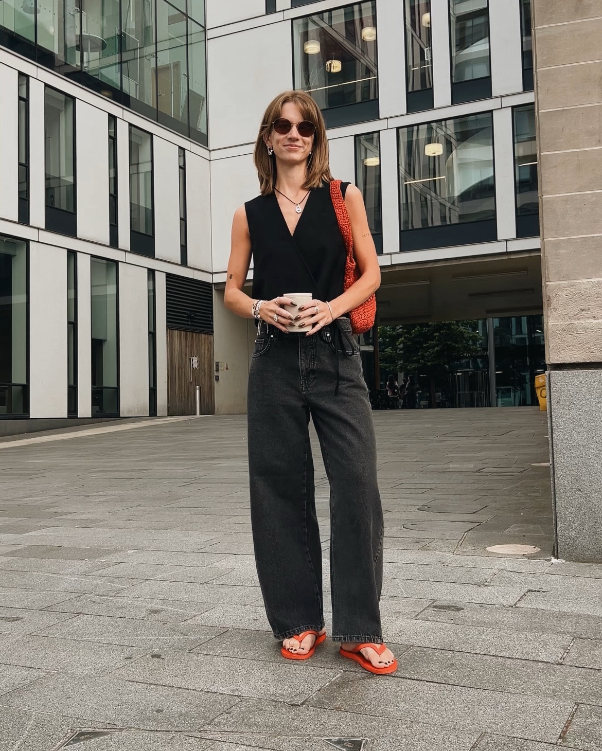 Pops of red elevating a simple jeans and nice top ❤️

#LTKsummer #LTKuk #LTKstyletip
