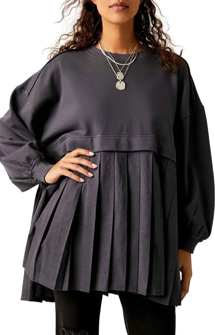 Free People Eleanor Layered Sweatshirt Minidress | Nordstrom | Nordstrom