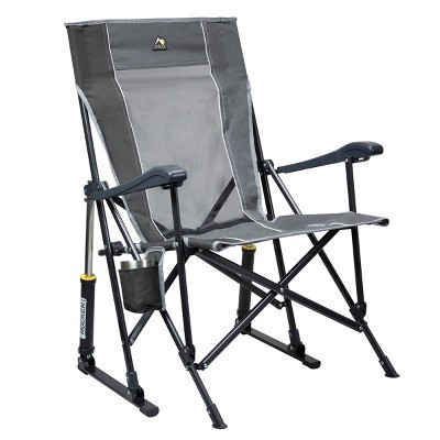 GCI Outdoor RoadTrip Foldable Rocking Camp Chair - Mercury Gray | Target