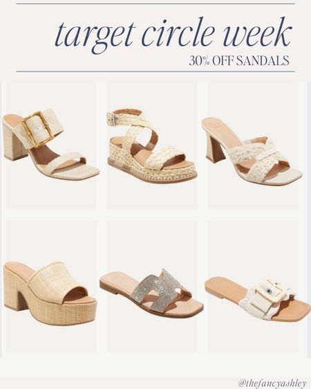 Target circle week! 30% off sandals today!! 

#LTKstyletip #LTKfindsunder50 #LTKxTarget