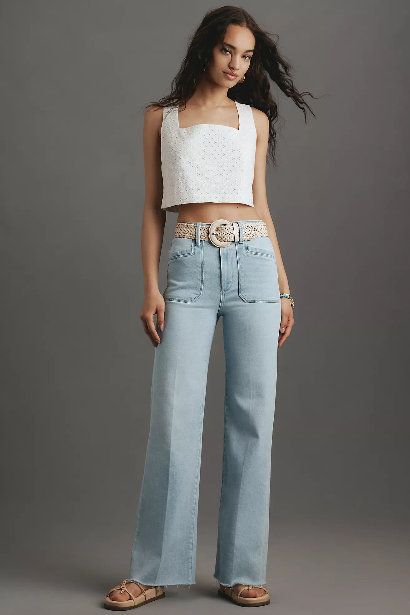 Paige Anessa High-Rise Wide Leg Jeans | Anthropologie (US)